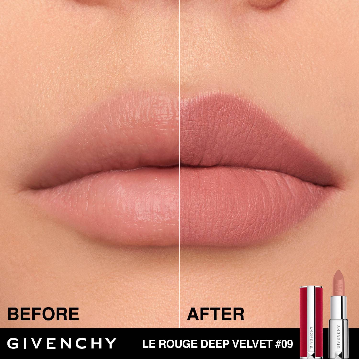 GIVENCHY LE ROUGE DEEP VELVET (LIPSTICK  MATE ULTRAPIGMENTADO DE LARGA DURACIÓN)